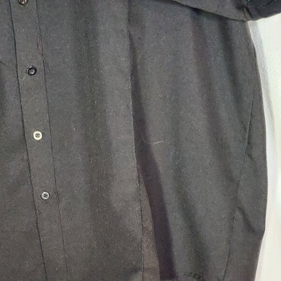 National Patrol Permanent Press Black SS Allied Universal EMT Work Shirt 19-19.5 - Picture 5 of 16